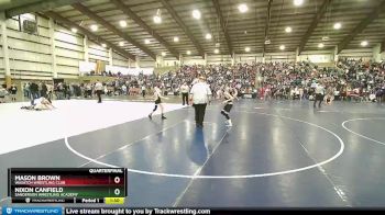 80 lbs Quarterfinal - Nixon Canfield, Sanderson Wrestling Academy vs Mason Brown, Wasatch Wrestling Club