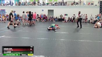 150 lbs Round 1 (4 Team) - Adam Cox, Glasgow WA vs CJ Liddie, Applied Pressure X Kame Style