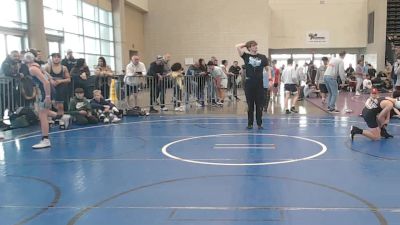 97 lbs Rr Rnd 5 - Logan Russell, CTWHALE Beluga - MSE vs Dennis Gendel, Triumph Blue - MSE