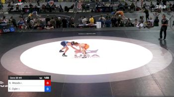 100 lbs Cons 32 #2 - Symon Woods, Illinois vs Elijah Ogle, Indiana