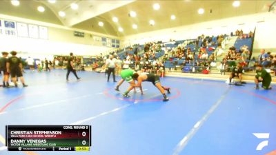 215 lbs Cons. Round 5 - Danny Venegas, Victor Villains Wrestling Club vs Christian Stephenson, Villa Park High School Wrestli