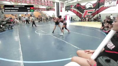 125 lbs 1st Place Match - Jayden Murillo, Deep Waters RTC vs Amaiah Williams, Panther Academy Of Wrestling