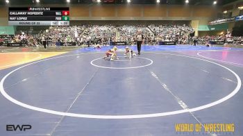 61 lbs Round Of 32 - Callaway Hofeditz, Walla Walla Wrestling vs Ray Lopez, Pounders WC