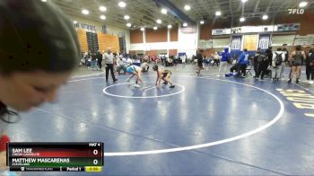 120 lbs Cons. Round 3 - Sam Lee, Crespi Carmelite vs Matthew Mascarenas, Cleveland