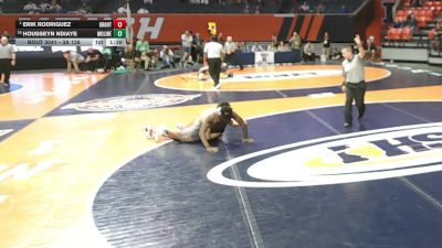 3A 138 lbs Champ. Round 1 - Erik Rodriguez, Fox Lake (Grant) vs Housseyn Ndiaye, Moline (H.S.)