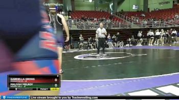 170 lbs Finals (2 Team) - Maliyah Melroy, Minden Girls vs Gabriella Grogg, Manhattan HS