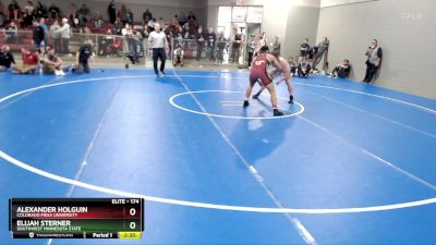 174 lbs Cons. Round 3 - Alexander Holguin, Colorado Mesa University vs Elijah Sterner, Southwest Minnesota State