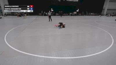 69.7-75.4 lbs Cons. Quarters - Isabella Mafnas, Elevate Wrestling Academy vs Dariya Hoegemeyer, The Best Wrestler