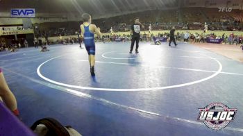 75 lbs Semifinal - Dax Williams, Weatherford Youth Wrestling vs Kolbie Davis, Marlow Outlaws