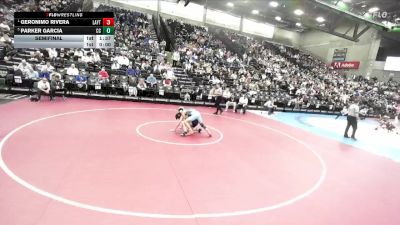 6A 132 lbs Semifinal - Geronimo Rivera, Layton vs Parker Garcia, Corner Canyon