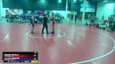 110 lbs 2nd Wrestleback (8 Team) - Jakob Castillo, California vs Victor Morales, Oklahoma Blue