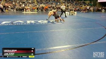 152 lbs Champ. Round 1 - Lincoln Spear, Kenmare-Bowbells vs Lane Zupan, Northern Lights