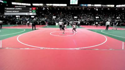 130 lbs Cons. Round 5 - Brandon Laurell, LEO1 vs Drake Mobley, Unattached