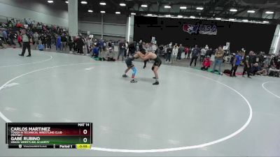 165 lbs Cons. Round 4 - Gabe Rubino, Ubasa Wrestling Academy vs Carlos Martinez, Tough N Technical Wrestling Club (TNTWC)