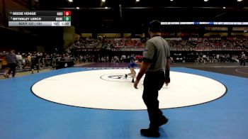 130 lbs Quarterfinal - Brynnley Lerch, Wichita-Kapaun Mt. Carmel HS vs Reese Vehige, Hays HS