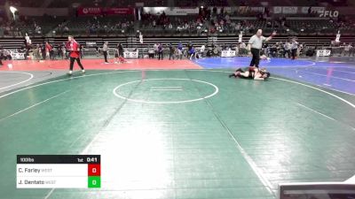 100 lbs Semifinal - Connor Farley, Westfield vs Joseph Dentato, West Essex