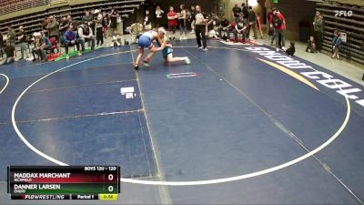 120 lbs Cons. Round 3 - Danner Larsen, Emery vs Maddax Marchant, Richfield