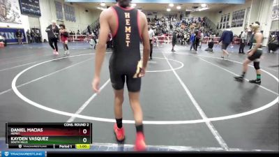 106 lbs Cons. Round 2 - Kayden Vasquez, South Hills vs Daniel Macias, Hemet