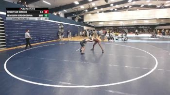 141 lbs Cons. Round 2 - Jonathan Mason, Rider-Unattached vs Temuujin Erdenetuya, Marymount