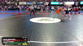 AA - 120 lbs Semifinal - William Barnes, Flathead vs Keyan Hernandez, Billings West