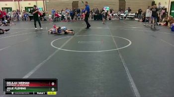 65-70 lbs Round 1 - Delilah Weiman, Northeast Jr Wrestling vs Julie Fleming, N/A