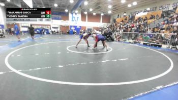 144 lbs Cons. Round 4 - Corey Zamora, Alta Loma vs Maxximus Gasca, Colony