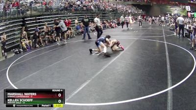 90 lbs Round 4 (6 Team) - Kellen Schoeff, Indiana Gold vs Marshall Waters, Kansas Copperheads