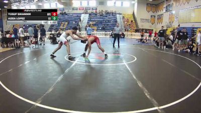 165 lbs Round 1 (8 Team) - Aizea Lopez, Cypress Creek vs Yusuf Sikander, Naperville Central