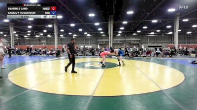 155 lbs Rr Rnd 4 - Beatrice Land, PA West Black - GHSE vs Cassidy Robertson, Doughgirls - GHSE