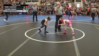 45 lbs Quarterfinal - Hayden Condon, Donahue Wrestling Academy vs Emmy Lashaway, Eastwood Eagles (EWO3)