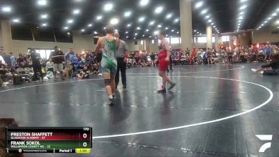 170 lbs Placement (16 Team) - Preston Shaffett, Gladiator Academy vs Frank Sokol, Williamson County WC