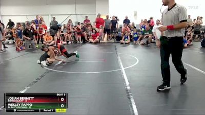 60 lbs Round 2 (6 Team) - Wesley Rappo, PA East Lightning vs Josiah Bennett, North County