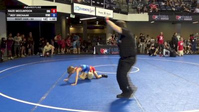 53 lbs Champ. Rd Of 16 - Haze McClintock, Sebolt Wrestling Academy vs Roy Dschaak, Valdez Youth Wrestling Club, Inc.