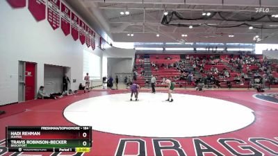 184 lbs Quarterfinal - Travis Robinson-Becker, Brockport vs Hadi Rehman, Hunter