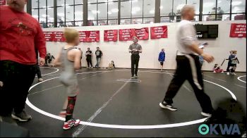 49 lbs Round Of 16 - Briggs Cole, Weatherford Youth Wrestling vs Tatum Garbutt, Carl Albert