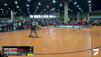 125 lbs Champ Round 1 (16 Team) - Cane Smolarski, Morris Fitness vs Caleb Edwards, Carolina Hammer Squad