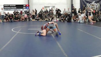 53 lbs Semifinal - Hadley Heaster, Lady Warriors United - W vs Veronika Wilson, Carolina Gold