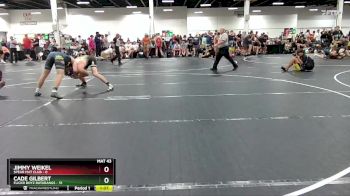 157 lbs Round 1 (6 Team) - Cade Gilbert, Flickr Boyz Batarangs vs Jimmy Weikel, Spear Mat Club