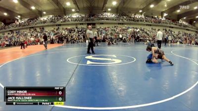 90 lbs Cons. Round 2 - Cody Minor, Rolla Wrestling Club-AAA vs Jace Mallonee, West Platte Youth Wrestling Club-AA