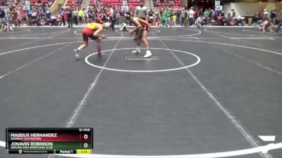 110 lbs Cons. Round 2 - Jonavin Robinson, Abilene Kids Wrestling Club vs Maddux Hernandez, Midwest Destroyers