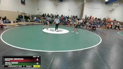 113 lbs Quarterfinal - Tryan Rieder, Wind River vs Antonio Grooman, Laramie