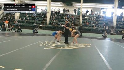 117 lbs Quarterfinal - Zoee Sadler, Aurora vs Zhivanna Magdaleno, Northern Michigan University