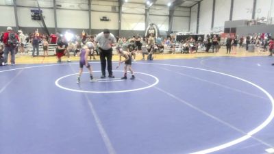 54 lbs 2nd Place - Lincoln Chaney, Scrap Yard Garage vs Reed Saltenberger, Patriot Mat Club