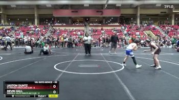 95 lbs Cons. Round 1 - Devin Hall, Winfield Youth Wrestling Club vs Jaxton Duntz, El Dorado Wrestling Club