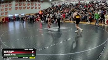 132 lbs Champ. Round 2 - Cash Tharp, Brecksville B vs Griffin Kline, Garrettsville Garfield