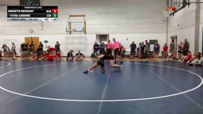 110-120 lbs Cons. Round 1 - Kyra Cardine, Aledo Mercer County vs Madizyn Megrant, Pekin High Schhol