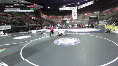 97 lbs Quarters - Luis Celis, East Bakersfield High School Wrestling vs Kevin Fernandez