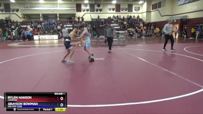 14U-4 lbs Round 1 - Grayson Bowman, USA Mat Club vs Rylen Hanson, Caveman