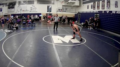 215 lbs Cons. Round 1 - Mike Lanigan, Beaver County Christian School vs Rocko Buffone, West Shamokin Hs