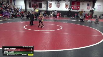 1st Place Match - Henry Herren, Fort Madison Wrestling Club vs Otto Allen, New London Tiger Cub Wrestling